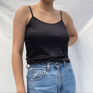 Super silky black tank